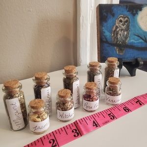 Mini herbal apothecary decorative set (2nd set), great condition